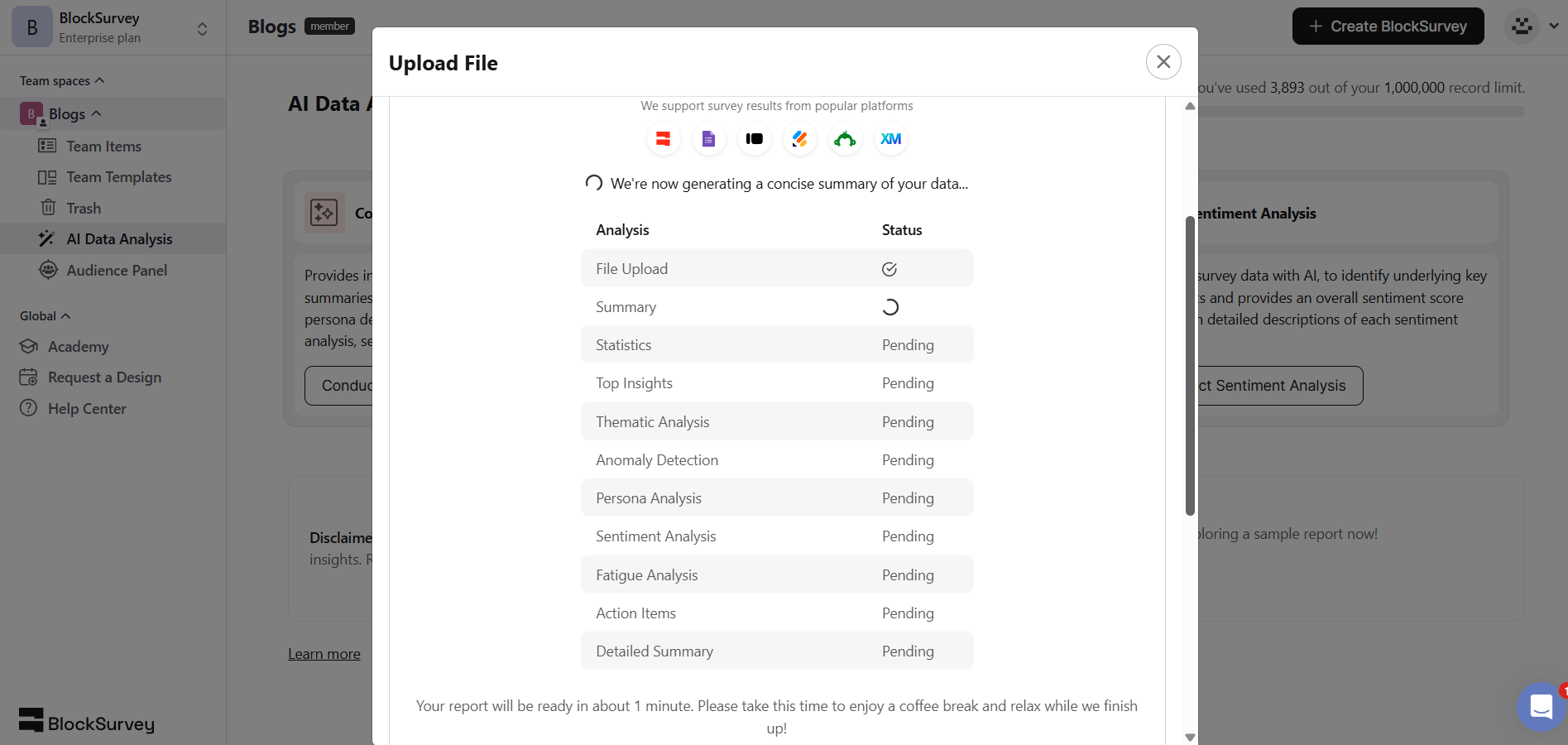 extracting insights from Microsoft Forms response