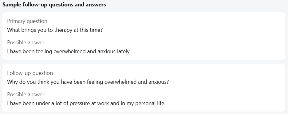 preview AI follow up in BlockSurvey