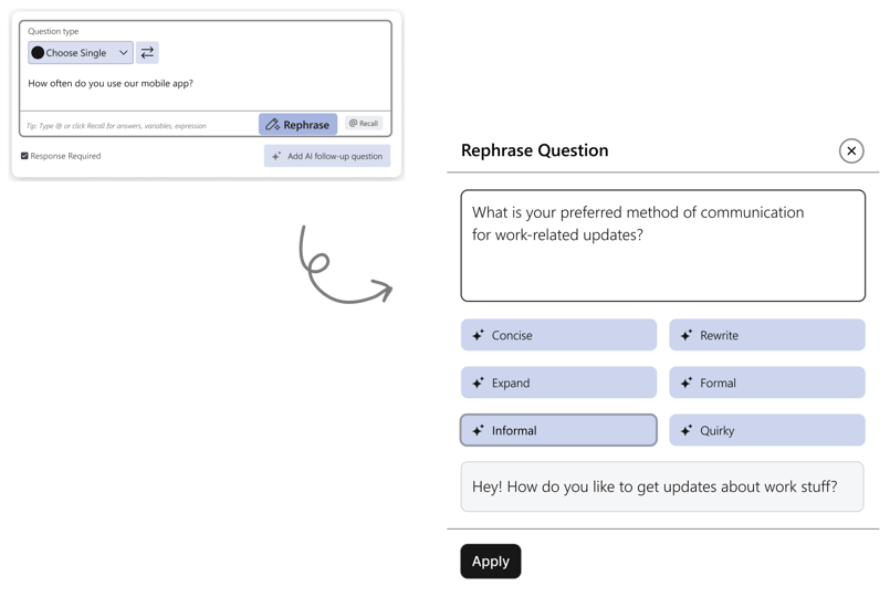 Rephrase with AI