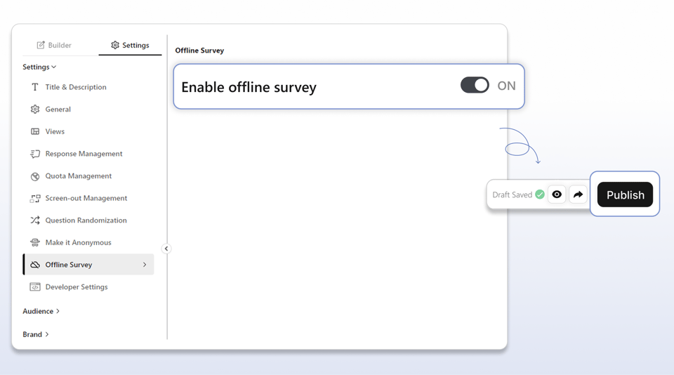 Turn On Offline Responses