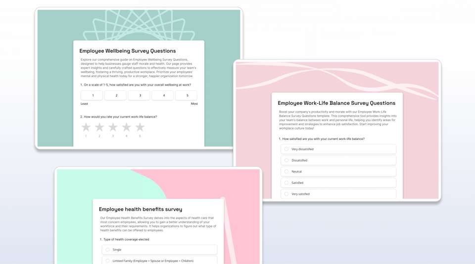 Step 1: Pick a Pulse Survey Template or Build Your Own
