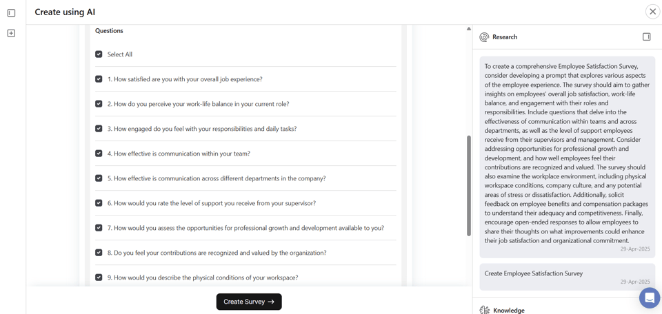 Generate questions easily