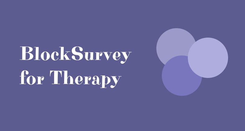 Smart and secure surveys for therapies