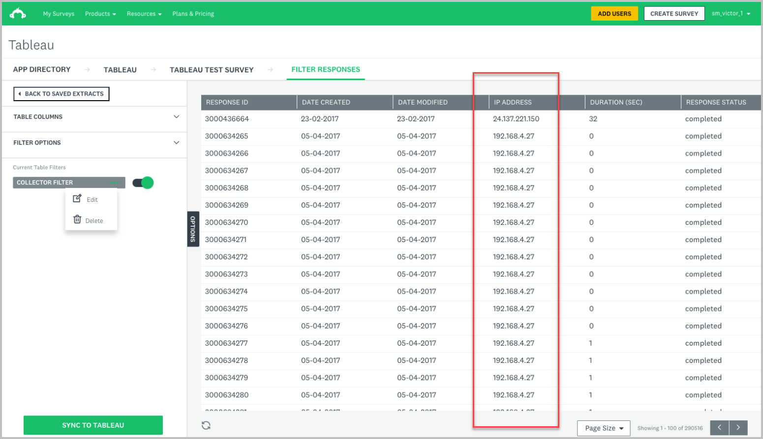 Respondent tracking, Track respondents in surveys